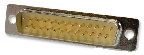D SUB CONNECTOR - Metal Body, 25 Position DB Plug, Solder Termination | Lightweight 10.66g, Brass Contacts