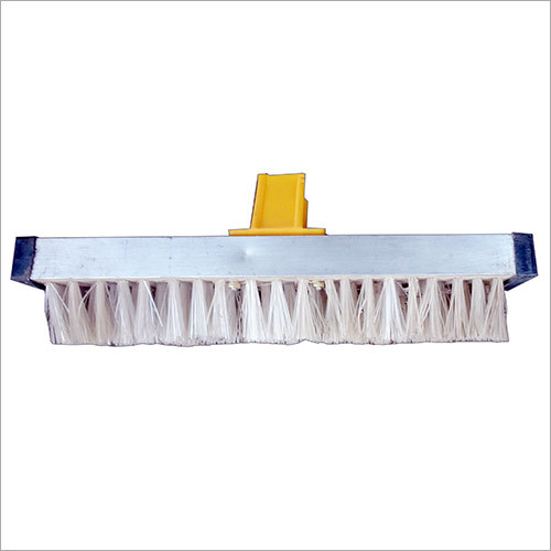 Aluminium Wiper Brush - Aluminum, 12" x 4", Silver | Synthetic Bristles, Lightweight, Easy Grip, Durable