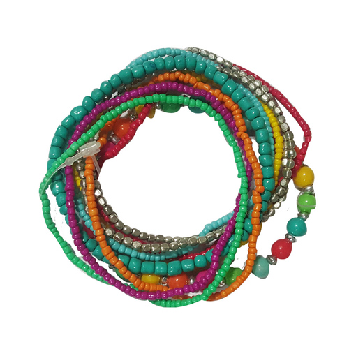 Multi Glass Seeds Beaded Handmade Bracelet Set