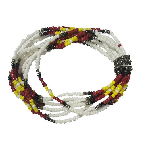 White Glass Beads Bracelet Set - Glass Beads 2-3mm, 70-80cm, White | Elegant Design, Easy Wear, Attractive Look
