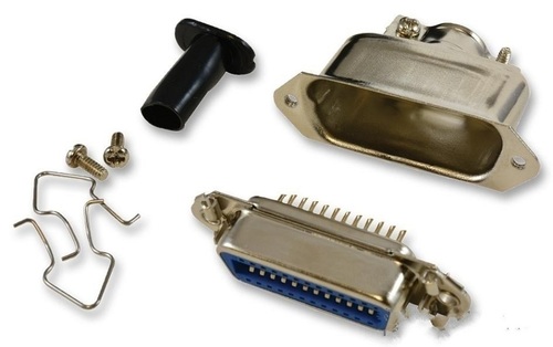 Centronics Connector - Brass 24 Pin Female Receptacle Solder 33.566 Grams Weight