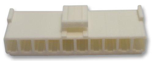 Crimp Housing - Brass, 3.96mm Pitch, 3-Way Receptacle Connector, Tin Plated, White, 1000 MΩ Insulation Resistance, 18-22 AWG Crimp Termination
