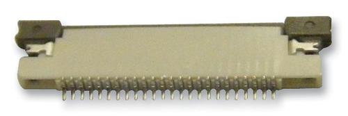 FPC Connector - 40 Way, 0.5mm Pitch, Surface Mount, Tin Plated Phosphor Bronze, 0.5A Current Rating, -25Â°C to 85Â°C Operating Temp, 0.3mm Thickness