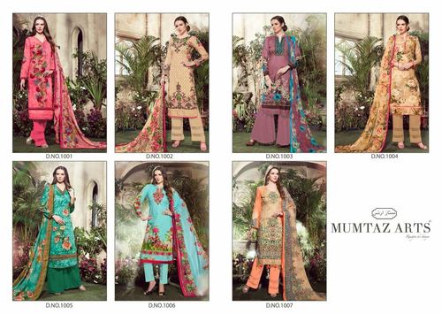 cotton suits with siffon dupatta