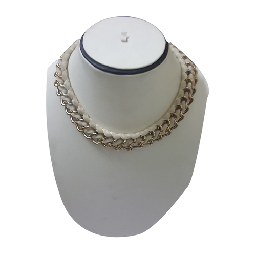 Golden Color Metal Beaded Necklace