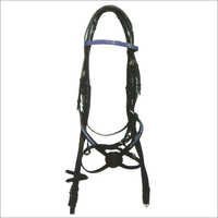Cross Noseband Bridle Reins - Leather, Customizable Length, Black | Durable, Smooth Touch, Long-lasting, Precise Control For Speed Management