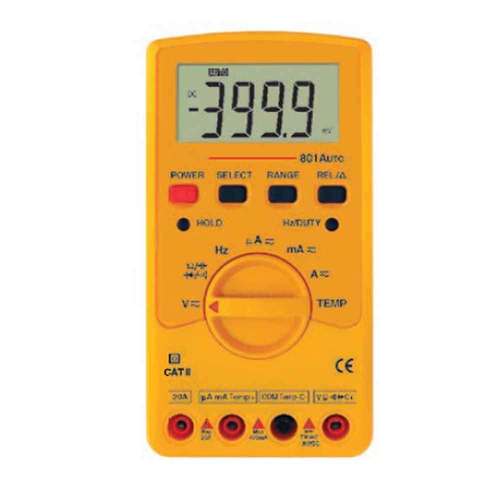 Meters - 70x100x30 mm Yellow, Digital LCD | Accurate ±0.5%, Durable, Easy Operation, Electrical Measurements