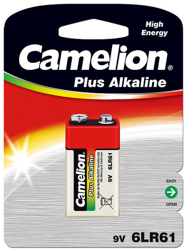 9V Alkaline Battery - 9V Voltage, 1 Pack Blister Card | 12 Packs Inner Box, 192 Total Batteries, Lightweight & Portable