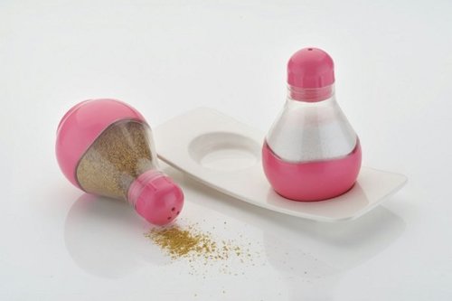 Antique Salt Jar - Plastic Material | Vintage Design with Ornate Detailing, Ideal for Kitchen Decor