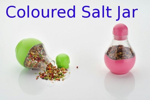 Coloured Salt Jar