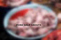 Pork half snouts