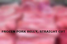 Frozen Pork belly, straight cut