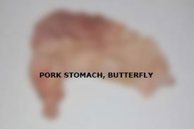 Pork stomach, butterfly