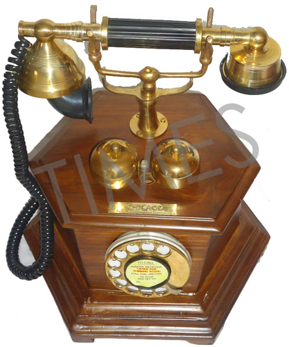 Antique Wooden Telephone