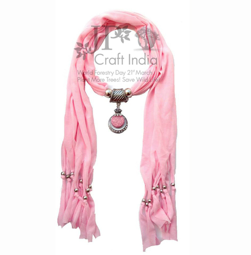 Pink Jewelry Scarves