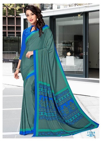 Teal Green Reception Saree