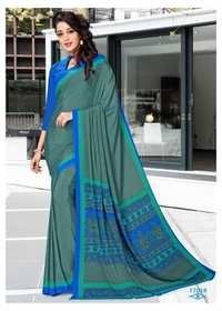 Teal Green Reception Saree