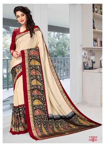 Multicolor Fancy Uniform Saree