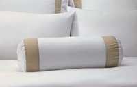 white luxury Bolster cover