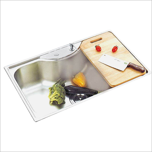 Single Kitchen Sink - Stainless Steel 100x50x20 Cm, Satin Finish, Undermount, 18 Gauge, Durable, Easy Cleaning, Space Saving