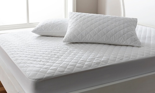 White Quilted Pillow Protector