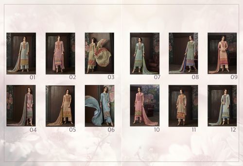 Cotton Print with Emb Suit - Cotton, Pure Chiffon Dupatta 2.5m, Peach | Hand/Machine Embroidery, Elegant Design