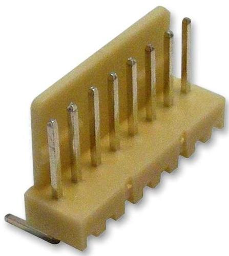 HEADER, R/A, SQ PIN, 2.54MM, 4WAY - Brass, 2.54mm Pitch, Dark White, 4 Contacts, Through Hole Termination, Tin Plated | Current Rating 3A, Voltage Rating 250V AC