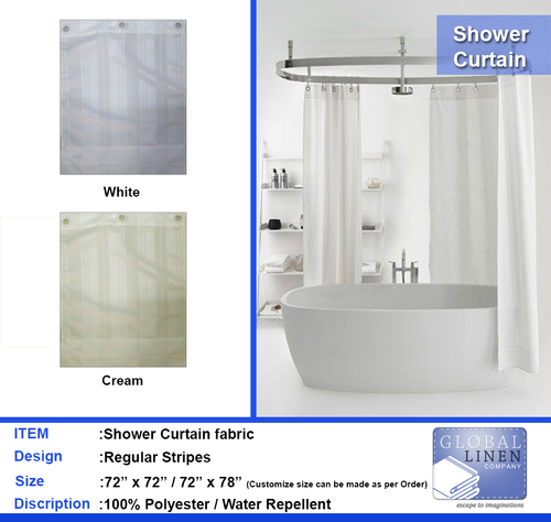 100% Polyster shower curtain