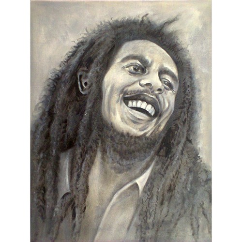 Bob marley painting