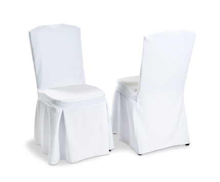 White Lycra chair cover