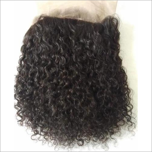 Natural Deep Curly Transparent Lace 360 Frontal