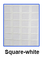 Square Net Fabric White