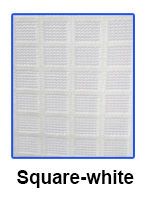 Square Net Fabric White