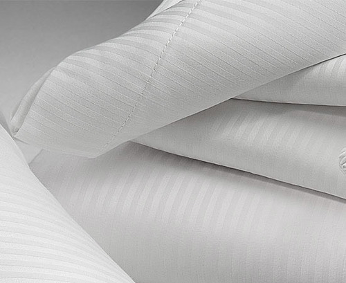 White Stripe cotton fabric