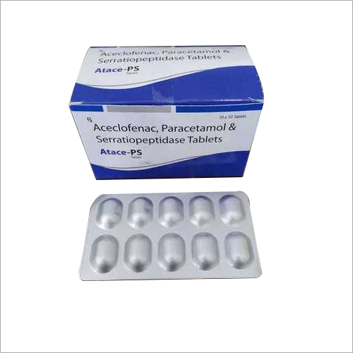 Aceclofanac Paracetamol Serratiopeptidase Tablets Aceclofanac