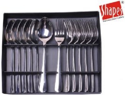 Dinner Spoon and Fork Set - 12-Piece Stainless Steel, High Gloss Finish, Durable and Easy to Clean