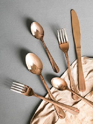 Titanium Coated Copper Cutlery Set