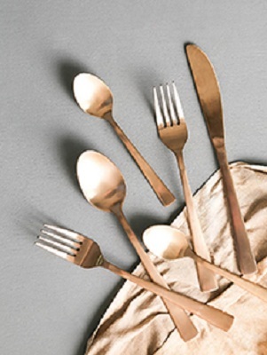 Titanium Coated Copper Cutlery Set