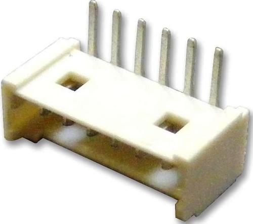 HEADER, R/ANGLE, 3WAY - Phosphor Bronze, 1.25mm Pitch, 1 Row, 3 Contacts | Through Hole Termination, 1A Current Rating, 125V Voltage Rating, UL94V-0 Flammability Rating