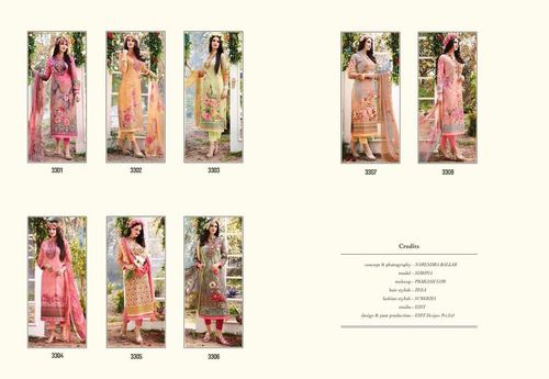 cotton print suit with digital print dupatta