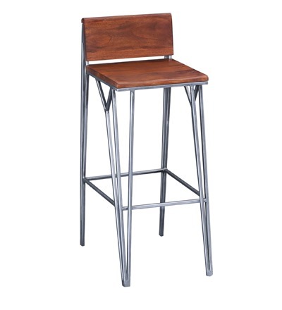 Crafted Metal Bar Chair