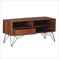 Premium Acacia Entertainment Unit One Drawer
