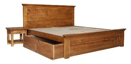 Handmade Soho King Size Bed With Box Storage
