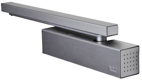 Cam Action Door Closer - EN 2-5 Non Handed Silver Finish | Adjustable Closing & Latching Speed Controlled Backcheck Delayed Action