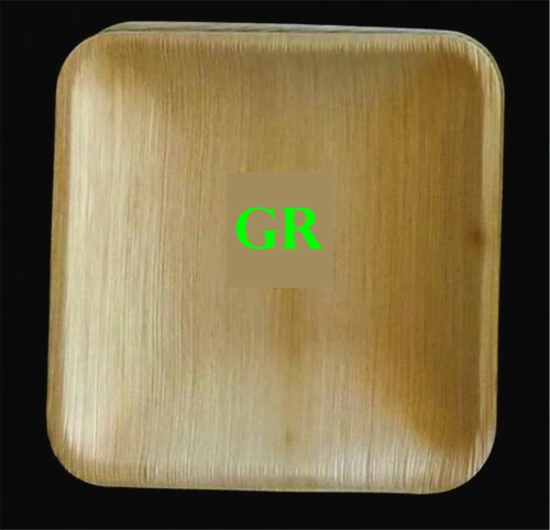 Round 6' Inches Areca Leaf Square Plate