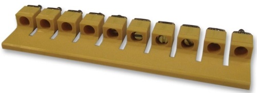 JUMPER BAR - 6MM2 Cross Jumper, 10 Ways, For DIN Rail Screw Clamp Terminal Blocks | Model No. CQV6/10, Weighs 0.055 Kg