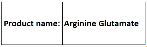 Arginine Glutamate