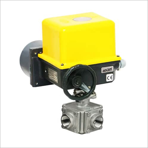 Electric Actuated Ball Valves - Color: Yellow