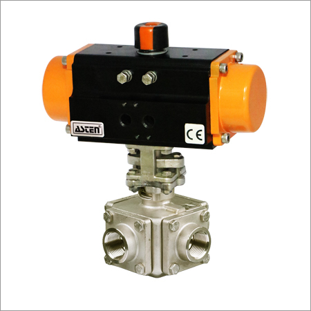 Pneumatic Actuator Ball Valve - Material: Stainless Steel