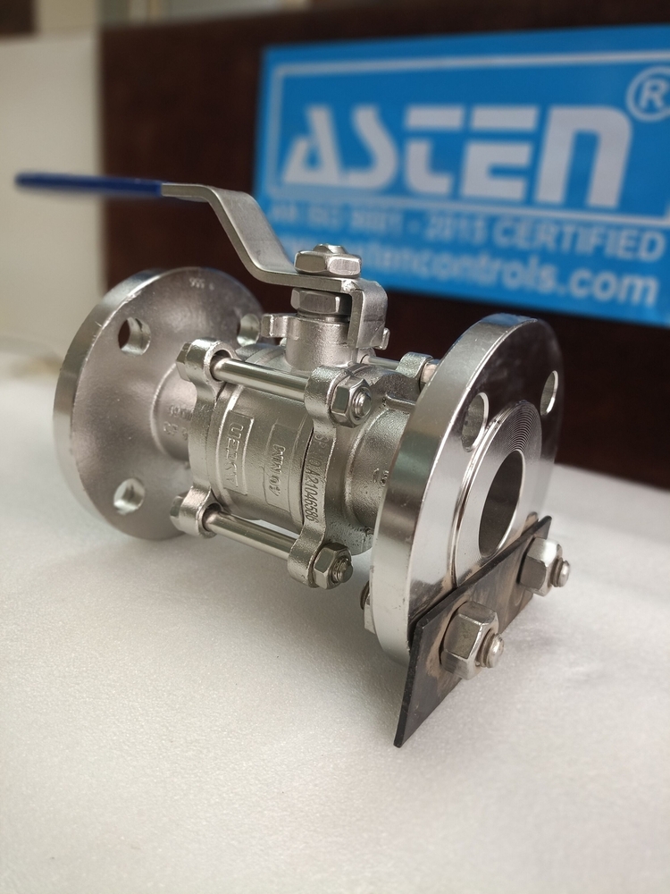 MANUAL 3 PC 2 WAY BALL VALVE FLANGED END